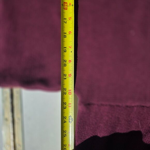 Roxy Cropped Hoodie Sweater, Deep Purple, Button & Tie Detail, Size Large - Picture 4 of 5